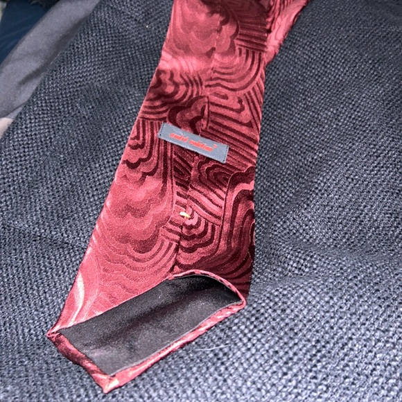 🔥 Andre Valetino 💯 % silk Necktie Red78054 RN # 45590 serial # 6562713399